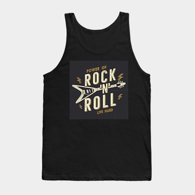 Power of Rock & Roll Tank Top by AME_Studios